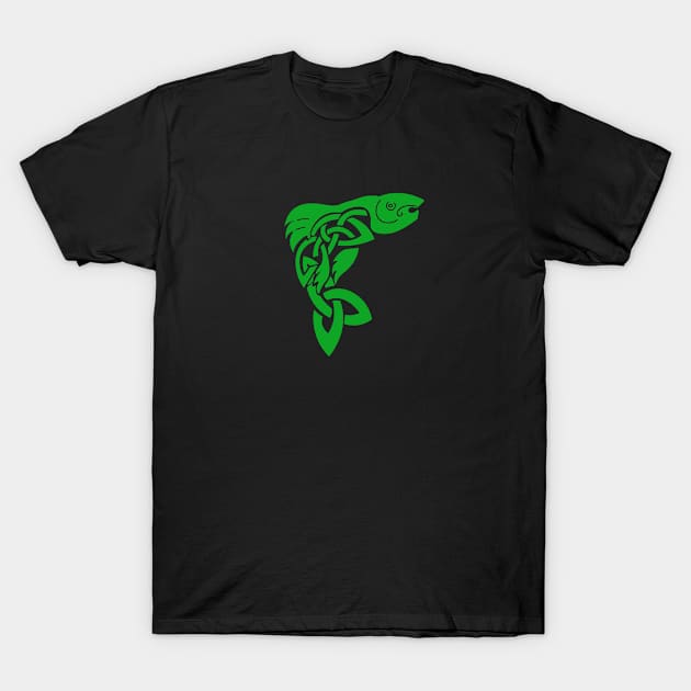 Celtic Salmon T-Shirt by LordNeckbeard